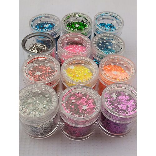 Chunky Gilters For Resin Art And Acrylics 12pics