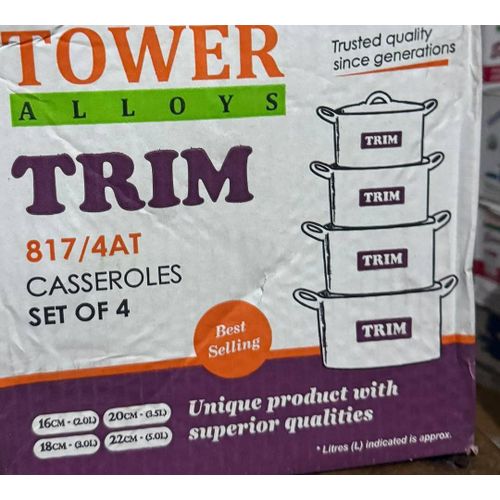 Trim 4pcs Pot Set 16 18 20 22 CM
