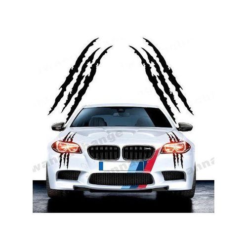 Monster Claw Scratch Decal Black