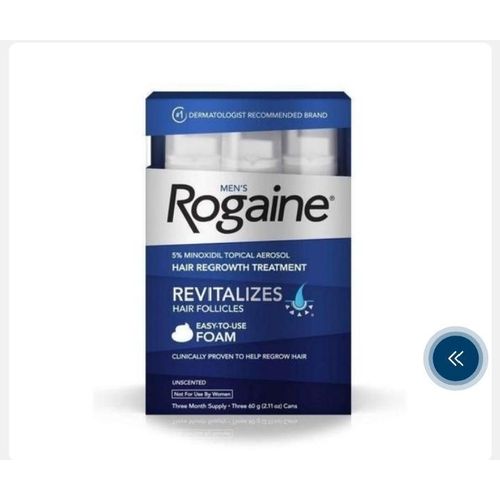 Rogaine men's 5% Minoxidile Foam for hair Regrowth