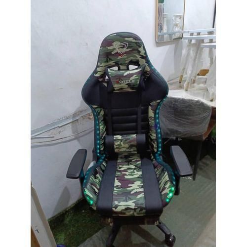 FURGLE Computer Racing Gaming Ergonomic Chair + Footrest- Multi