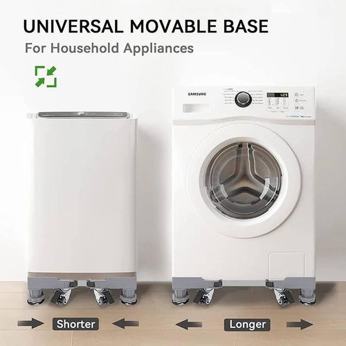 Universal Movable Washing Machine and Fridge Stand