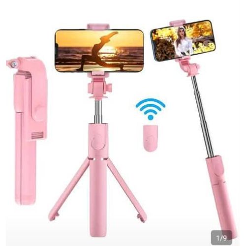 Pink selfie stick 1pc