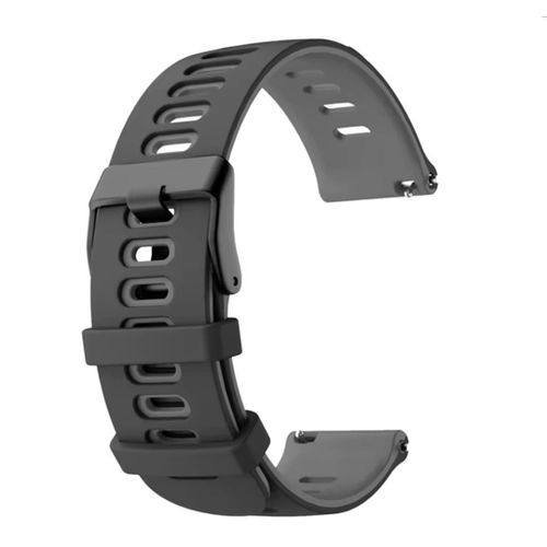 Smart watch Strap silicone band 22mm for itel, oraimo , Samsung watch etc Yuzw black & gray
