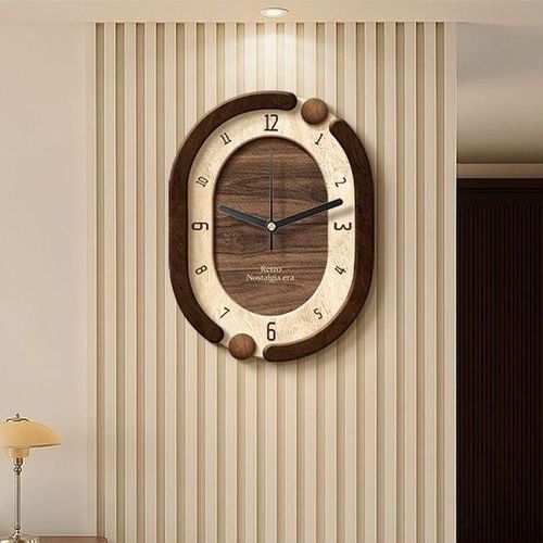 Newly Arrived European Style Wall Clock, Mute Living Room Bedroom Wall Clock, Pendulum Decorative Home Decor Modren Wall Clock, Wall Hanging Clock Decorative Wall Clock, Alloy Material Retro Royal Style with Swinging Pendulum, Clock for Home & Office