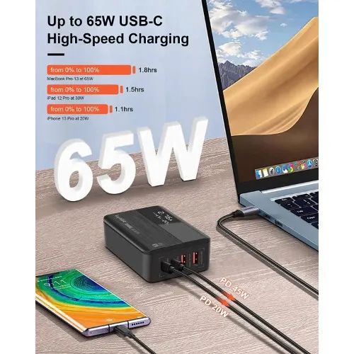 Desktop Fast Charger 2 USB A With 2 Type-c 65w 4ports