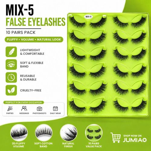 Lashes Natural Look Cat Eye False Eyelashes Fluffy Fox Eye Lashes Wispy Lashes StripFalse Eyelash Extension