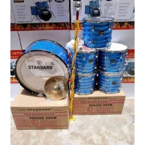 Standard Complete Marching Band Set-6 Pieces With Cymbals And Drumsticks