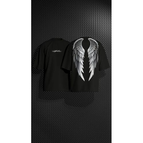 Angel Wings Graphic Oversized T-Shirt XL