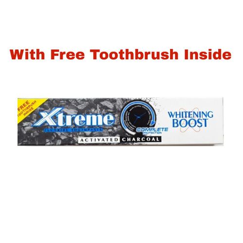 Fluoride Teeth Whiten Boost Toothpaste with Activated Charcoal - 1pc