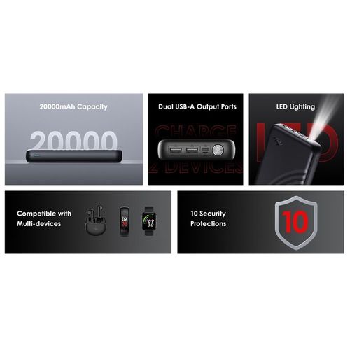 20000mAh STAR 200 Power Bank Free 5 Watts Charger