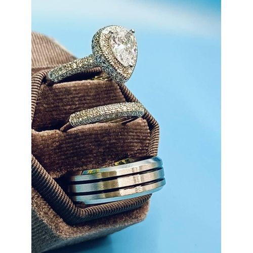 Beautiful engagement and wedding rings