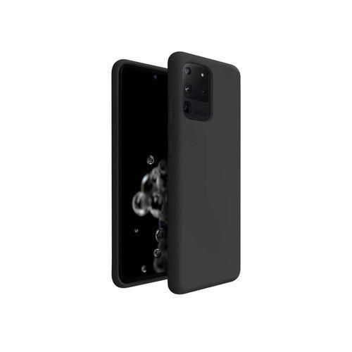 Samsung S20 Ultra Silicone Phone Case & Pouch With Camera Protection - Scratch Resistance, Shockproof Protective Case (SAMSUNG) - ( Black )