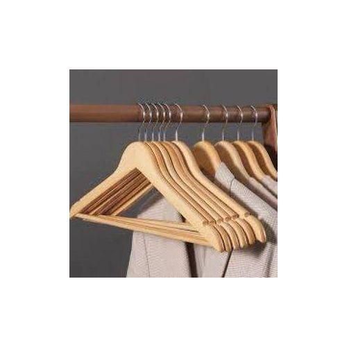 WOODEN HANGER SET OF 10