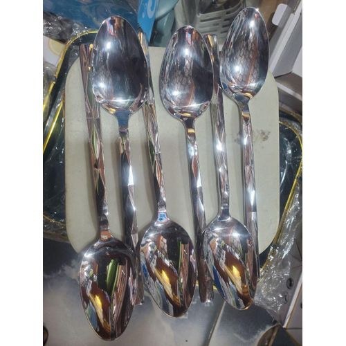 6pcs Quality Sets Of Silver Eating Spoons