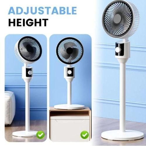Oscillating Electric Stand Fan with Adjustable Height