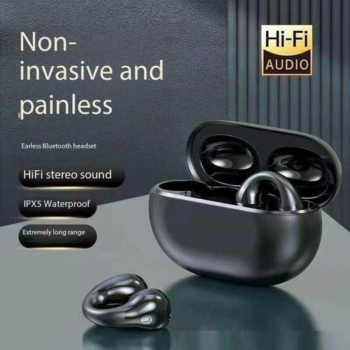 New Update Bluetooth Earphones Running Wireless E arbuds Ear-Clip TWS HiFi True Wireless Stereos Sports Headset Bone Conduction With Power Bank For All Phones