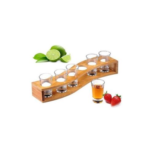 6 Holes Tequila Shot Glass Rack