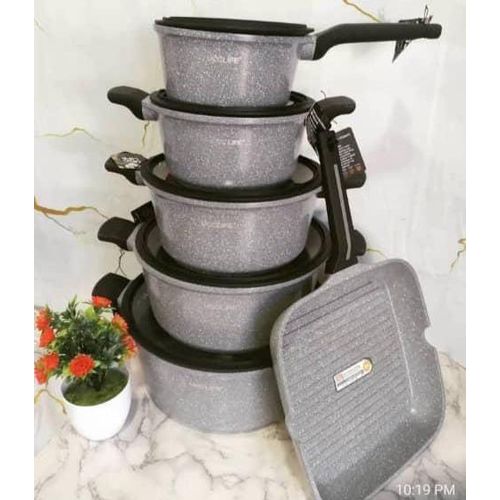 set of insulated marble hot pot casserole
