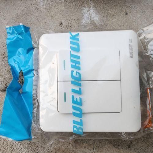 2 Gang White Wall Switch