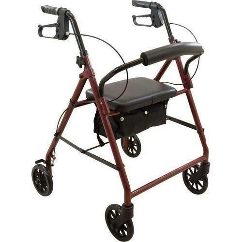 Foldable Rollator Walker Walking Frame Mobility Aid C