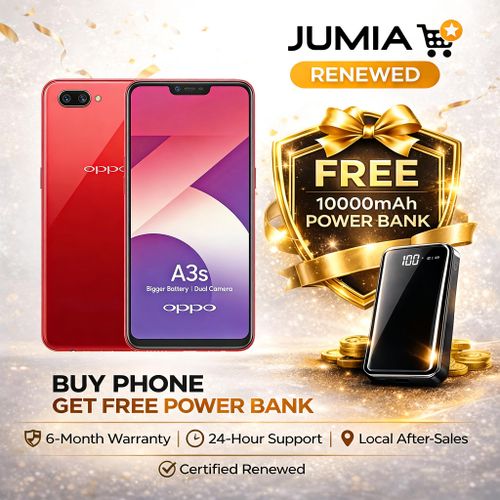 OPPO A3s 4GB+64GB 6.2" 8MP+13MP+2MP+8MP 4230mAh Face Unlock Dual SIM - Red