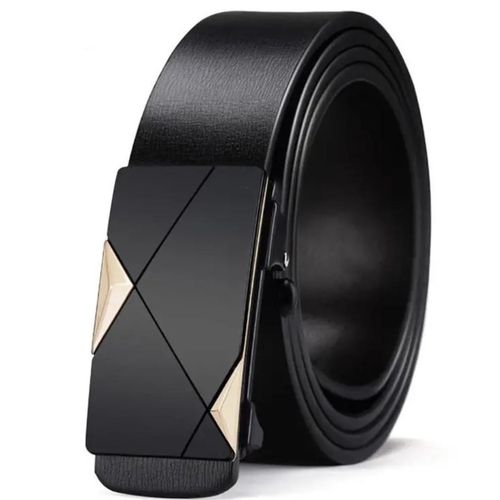 Black Leather Belts for Men Dress Casual Ratchet Belt, Cut To Fit Gifts For Special Occasions