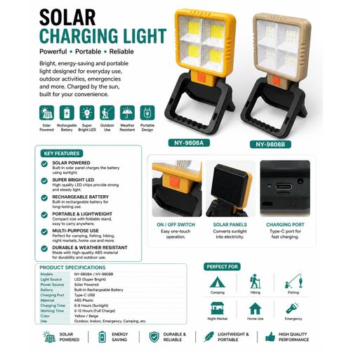 Portable Solar LED Charging Work Light