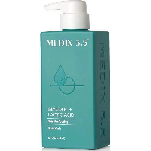 Radiant Glow Medix 5.5 Glycolic + Lactic Acid Skin Perfecting Body Wash.