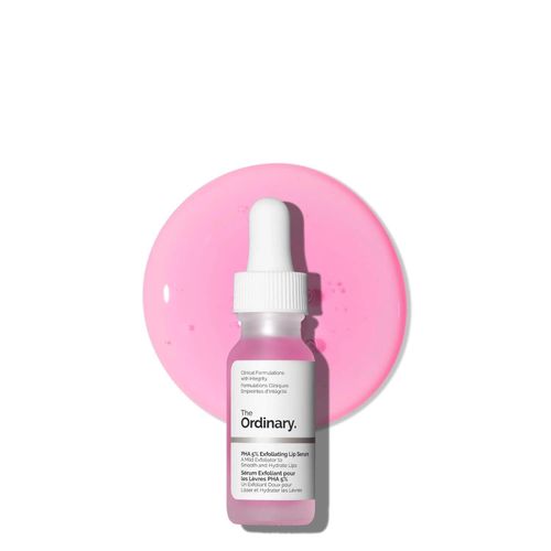 The Ordinary PHA 5% Exfoliating Lip Serum, Hydrating Overnight Lip Exfoliator Tr