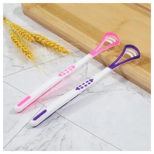 2 Pieces - Halitosis Removal Tongue Scraper Cleaner Reusable Reduce Bad Breath