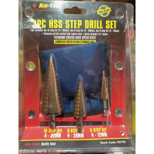 HSS Step Drill Bit Set