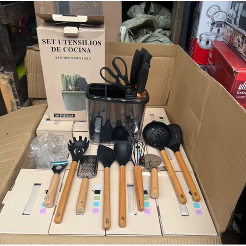 All-in-One Kitchen Cooking Utensils Set – Pizza Cutter, Grater, Potato Peeler, Silicone Spoons & Knife Set( Also Good For Wedding Gifts/Souvenirs) - 1Pack Each