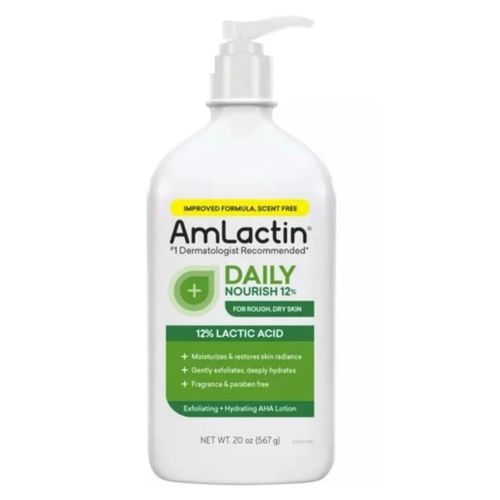 Amlactinn Daily Nourish Lotion with 12% Lactic Acid – 20oz/567g (Scent Free)