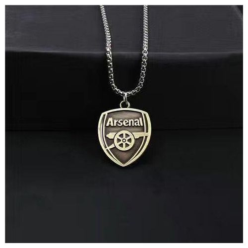 Football Fans Club Team Logo Pendant With Round Chain