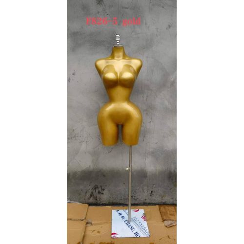 Gold glittering foreign bbl mannequin
