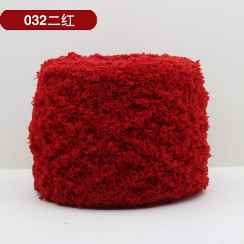 100g Knitting Coral Velvet Yarn Cashmere Crochet Thread-Red