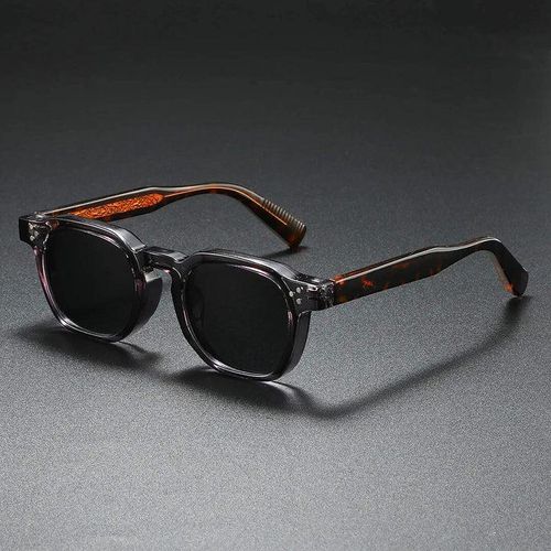 High quality New Polarized Black Sunglasses Unisex Metal Core CP Frame With Stainless Steel Core and Polarized Lens Square Sun Glasses Rivets Man and Women Shades Driving Glasses