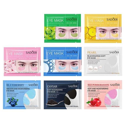8pcs Moisturizing Anti-wrinkle Dark Circles Remover & Facial Brightening Eye Mask