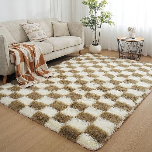 Rectangular Living Room Rug 160cm x 120cm – Camel