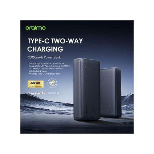 TypeC two way charging 20000mAh bank