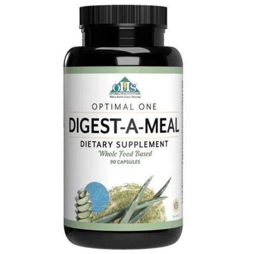 Digest-A-Meal,Gut Health Enzyme & Probiotic,Bloating, Acid Reflux, & Indigestion Relief + Aloe Vera Leaf Digestion Supplement 90 Capsules