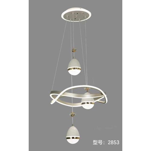 Modern Luxury 3 in 1 colour led ceiling drop chandelier light