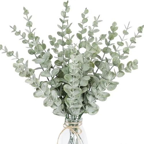 10PCS Artificial Plants Eucalyptus Leaves