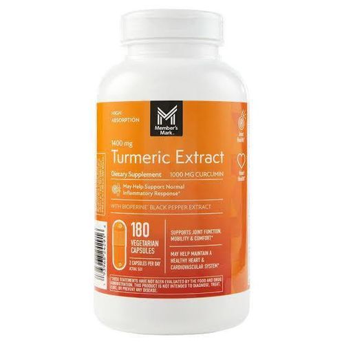 Turmeric Extract Dietary Supplement Capsules, 180 ct.
