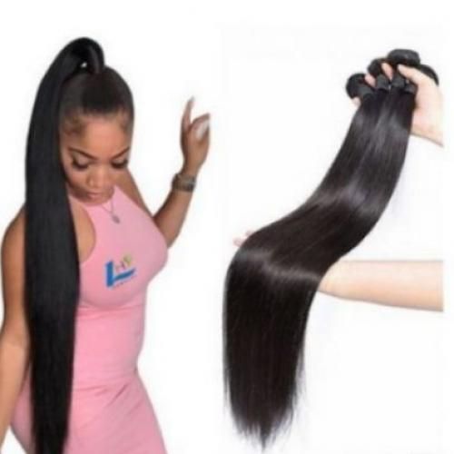 4 Quality Bundles Of Straight Weavon +Closure , 22 Inches, Color 2