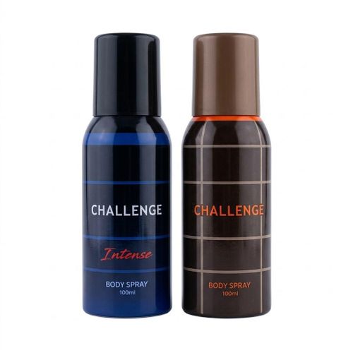 Perfume 2 in 1 Challenge Brown and Blue Body Spray 100m (Unisex Choice), NAFDAC Number: Brown: A2-102059, Blue: A2-102059