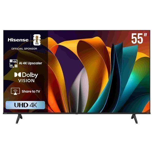55 Inches UHD 4K SMART TV - Black + 1 Year Warranty