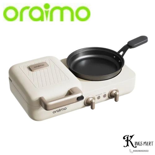 Easy-Bistro 2 in 1 Grill and Sandwich Maker Cooker Breakfast Station OBM-201A