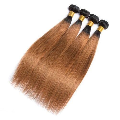 3 Bundless Deal Ombre Brown Straight Hair